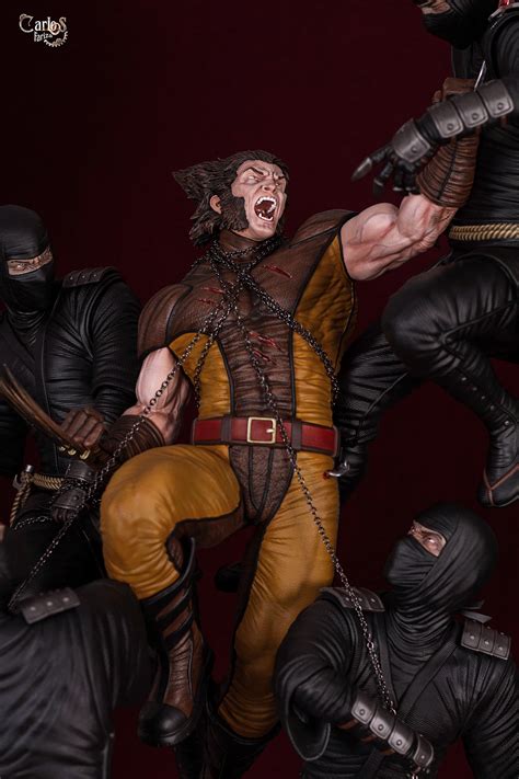 Wolverine Vs Ninjas Diorama On Behance