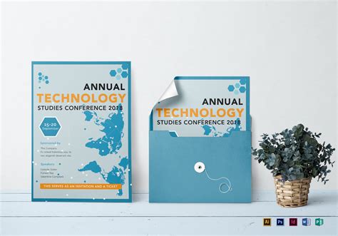 Just download free invitation template and get started with editing in order to come to create professional free invitation template on the fly. Annual Conference Invitation Design Template in PSD, Word ...