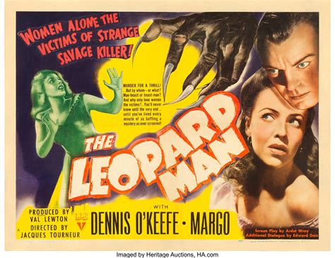 The Leopard Man Rko 1943 Half Sheet 22 X 28 Style A Lot