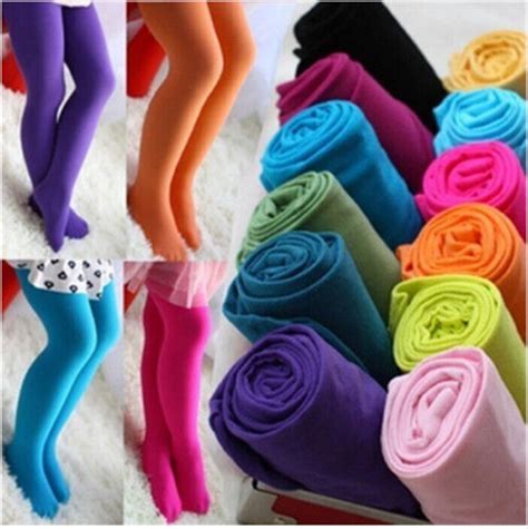 4 9years Kids Baby Girls Tights Candy Color Soft Velvet Ballet