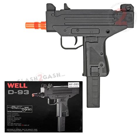 Well D93 Airsoft Gun Electric Uzi Smg Fully Automatic Aeg Slash2gash