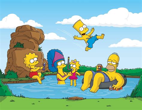 Wallpaper Illustration Cartoon The Simpsons Homer Simpson Bart