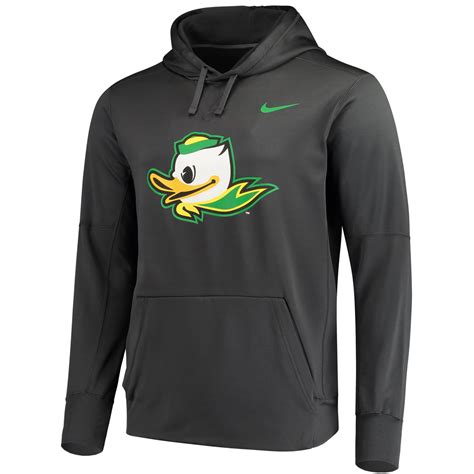 Nike Oregon Ducks Anthracite Tech Travel Pullover Hoodie