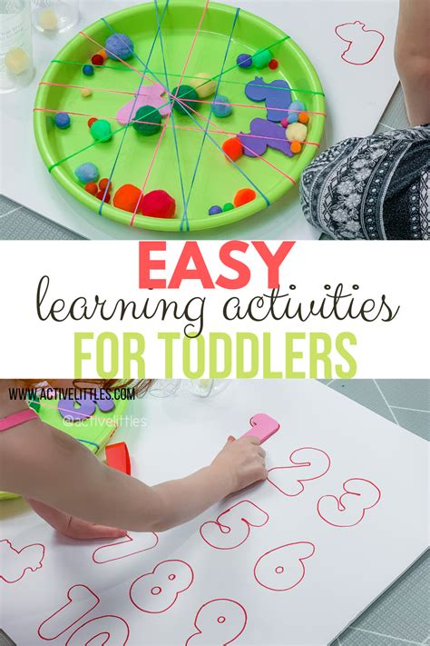 Easy Learning Activities For Toddlers At Home Active Littles