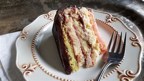 Italian Rainbow Cookie Cheesecake