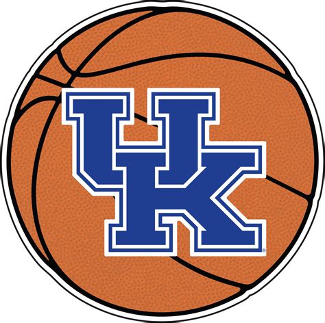 University Of Kentucky Basketball Uk Logo Decal Sticker White 6