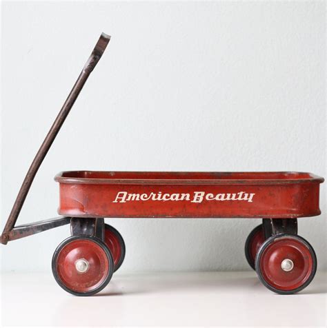 Vintage Red Wagon American Beauty Etsy