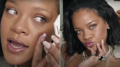 Rihannas New Summer Fenty Face Tutorial Introduces The Cheeks Out