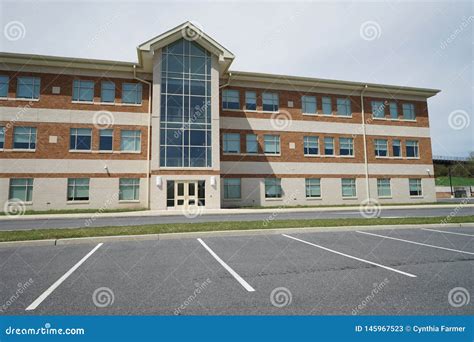Modern School Building Stock Image Image Of Lines White 145967523