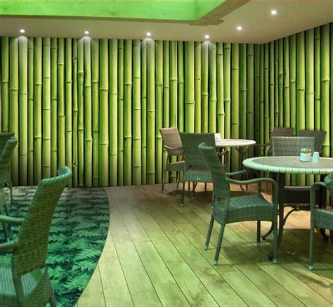 3d Bamboo Design Wallpaper Home Or Business Lounge Restaurant Mural
