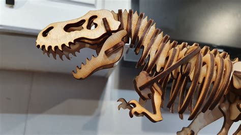 3D T Rex Tyrannosaurus Rex Lasercut Wooden Model 8yrs Etsy