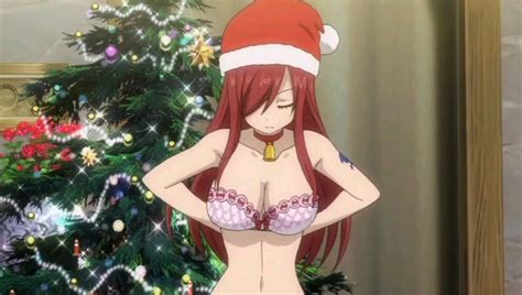 erza as a sexy mother christmas frankly if she s the one handing out the presents i expect her
