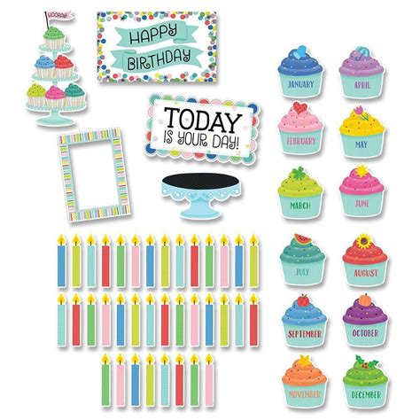 Color Pop Birthday Mini Bulletin Board Classroom Birthday Happy