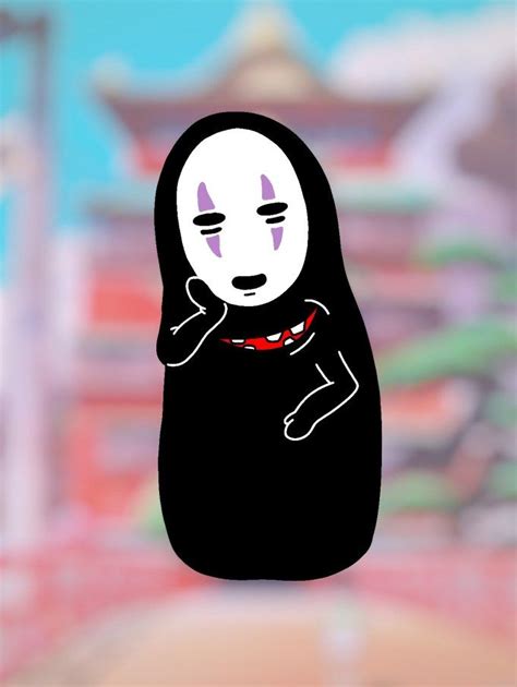 How To Draw No Face From Spirited Away Draw Central Drawings Spirited Away Spirited Away Art