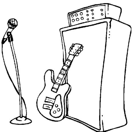 Guitar coloring page free music coloring pages. Bass Guitar Coloring Pages - Kidsuki