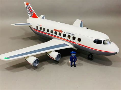 Playmobil Airplane 4310 Pacific Airline Cargo Retired Large Incomplete