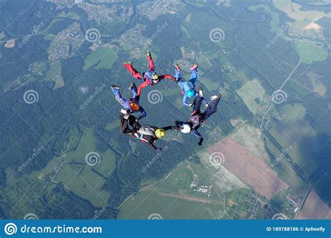 Skydiving Formation Relative Work Training Editorial Photo Image