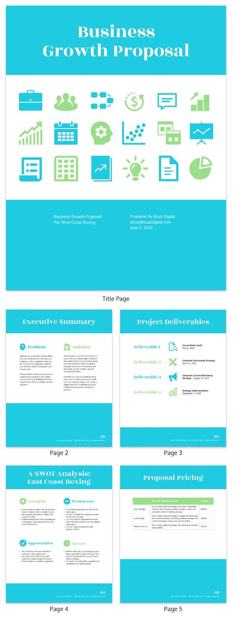 This consulting proposal template includes sections for services, pricing, and a consulting agreement for prospective clients. 31 Consulting Proposal Templates to Close Deals - Venngage