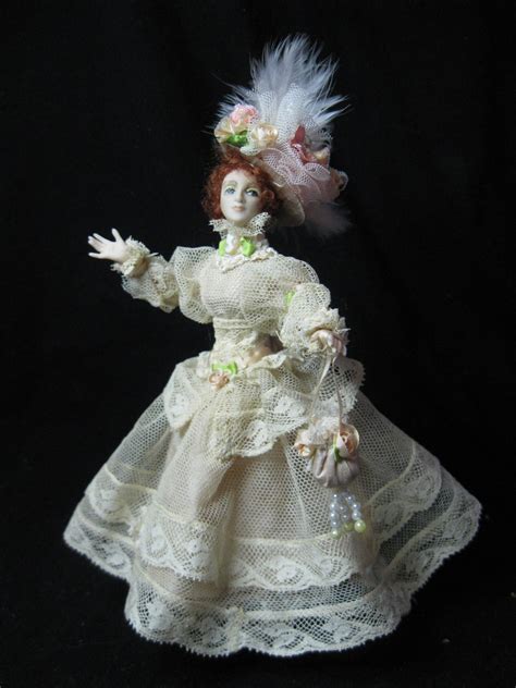 Miniature Porcelain 112 Scale Doll Jenny In Her Easter