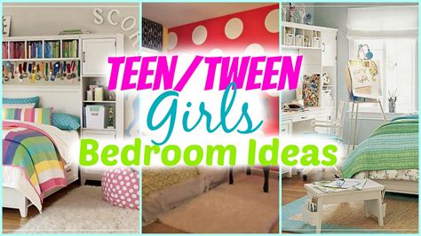 Oversized beanbag chairs offer flex space for additional visitors without taking away from the room's open and airy feel; Teenage Girl Bedroom Ideas + Decorating Tips - YouTube