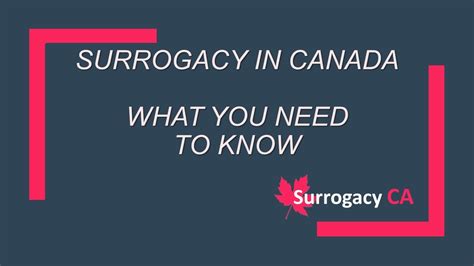 Surrogacy In Canada Youtube