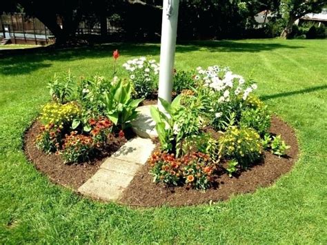 Maybe you would like to learn more about one of these? Landscape Around Flagpole Landscape Edging Ideas Concrete ...