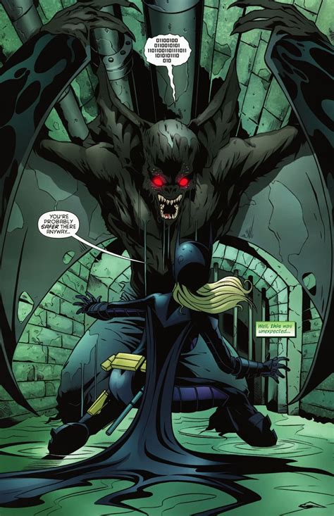 Man Bat Comic Art Batgirl Comic Villains