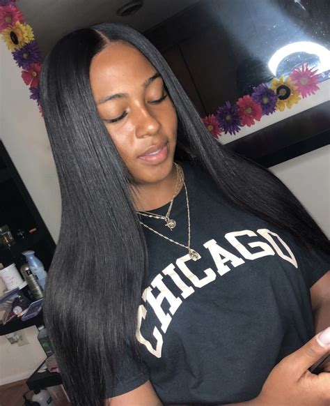 Straight Hair Sew In Hairstyles