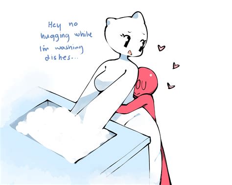 Rule 34 Doing Dishes Hugging Namesloo Pillow Girl Puffle Namesloo
