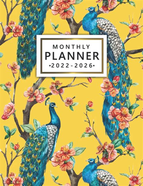 2022 2026 Monthly Planner 5 Year Monthly Calendar Organizer And Agenda