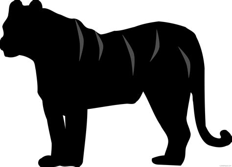 Silhouette Clipart Tiger Silhouette Tiger Transparent Free For