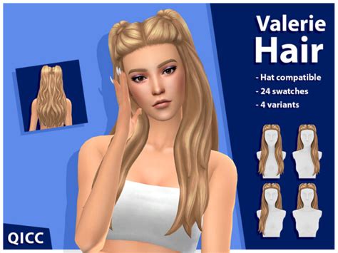 Valerie Hair Set By Qicc At Tsr Sims 4 Updates