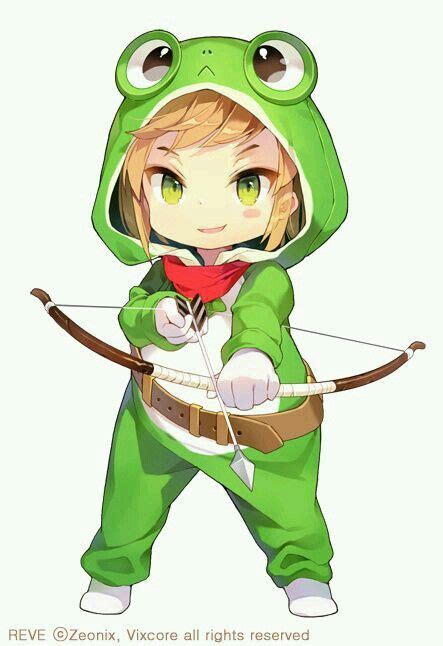 Chibi Kawaii Cute Chibi Anime Frog - Asoitoemeia Wallpaper