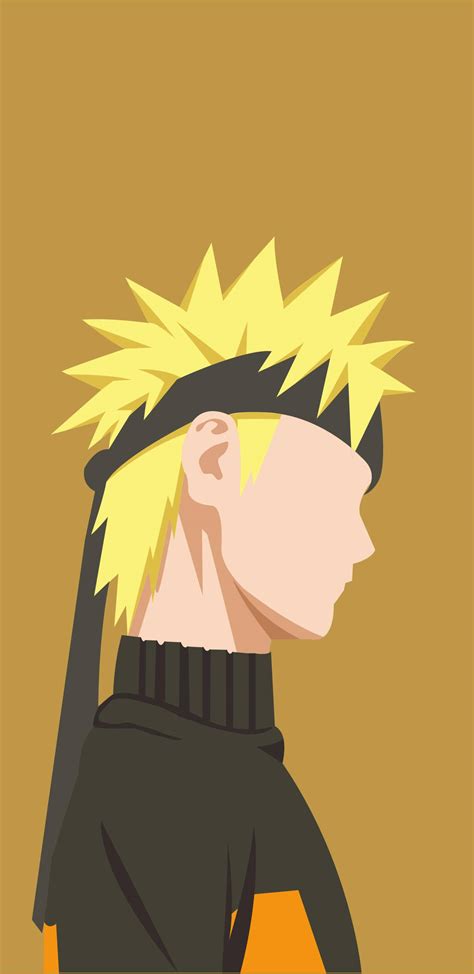 Download Naruto Side Profile Iphone Art Wallpaper