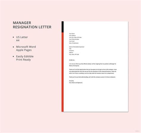 41 Resignation Letter Template Word Document Letter Of Confession