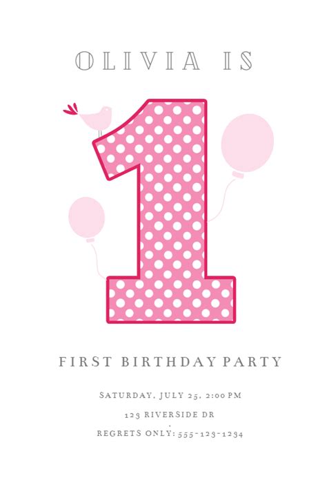dotted  birthday invitation template
