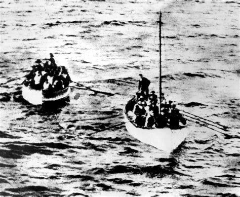 Two Lifeboats Containing Survivors Of The Rms Titanic Shipwreck History