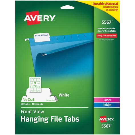 Avery Printable Tabs Printable Word Searches