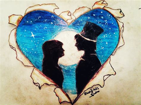 Absolutely Beautiful Love Couple Drawing Heart With Drawing