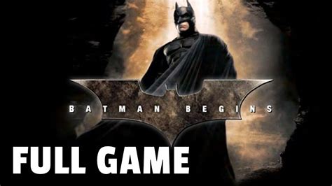 Batman Begins Video Game Full Game Walkthrough Longplay Youtube