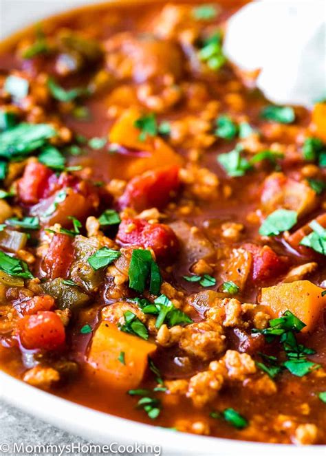 Healthy Low Carb Turkey Chili Video Mommy S Home Cooking