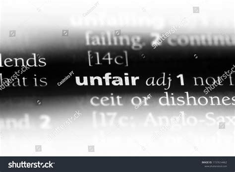 Unfair Word Dictionary Unfair Concept Stock Photo 1157614462 Shutterstock