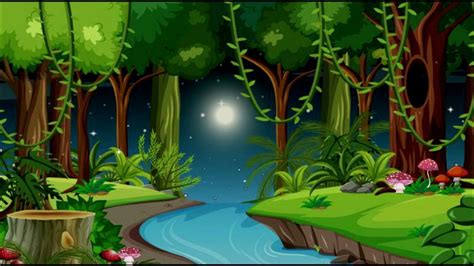 Free Download Animated Jungle Background Cartoon Background Loop