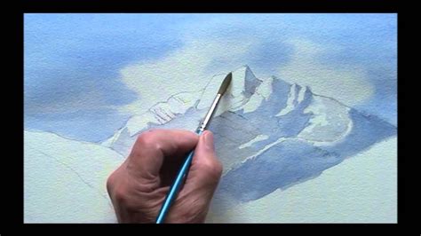 Painting Mountains In Watercolor Youtube