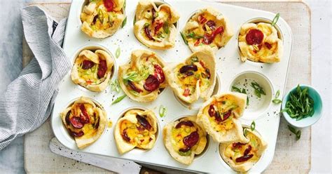 Use The Muffin Pan To Make These Easy Chorizo And Capsicum Quiches