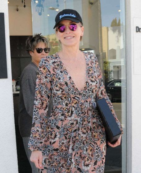 Sharon Stone In Sheer Dress Out In Beverly Hills Sharon Stone Picture 55351226 454 X 558