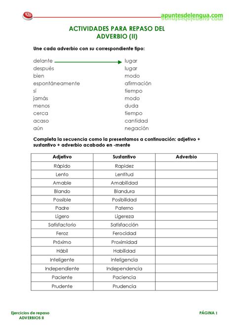 Adverbios Ejercicios Calameo Downloader