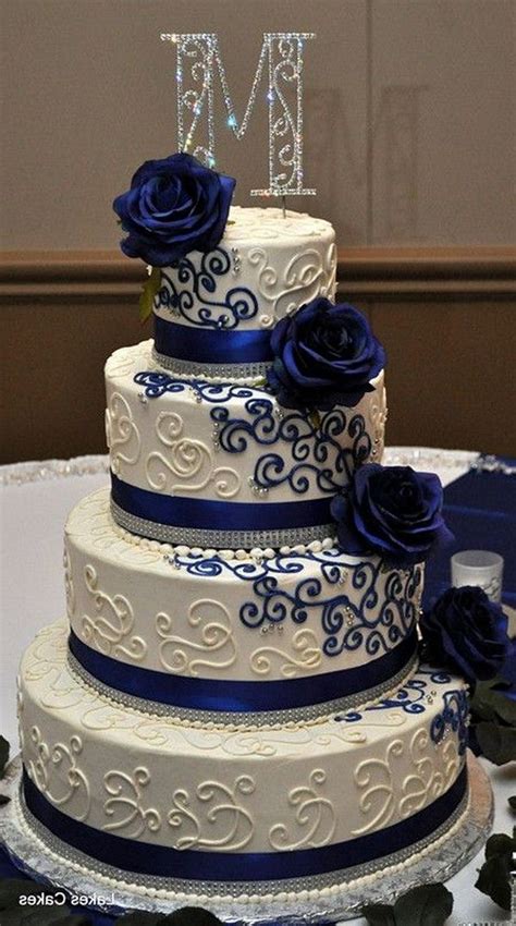 Vintage Classic Blue Wedding Cake Wedding Weddingideas Weddingcolors