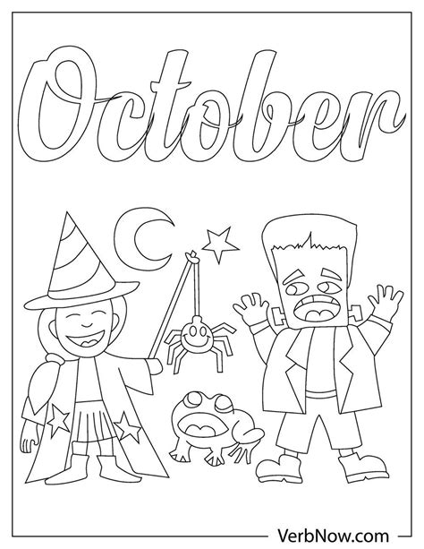 Free October Coloring Pages For Kids
