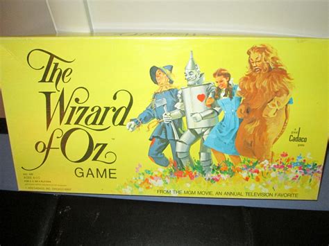 The Wizard Of Oz Movie Board Game Vintage 1974 Excellent